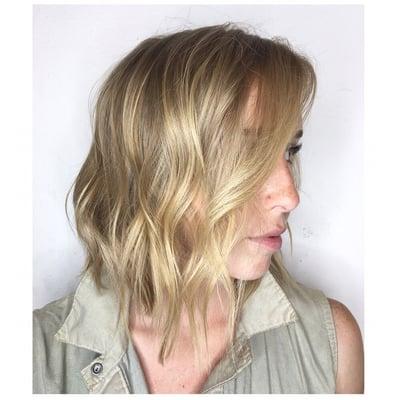 textured bob - Haircut by Veronica Abram @vdahair