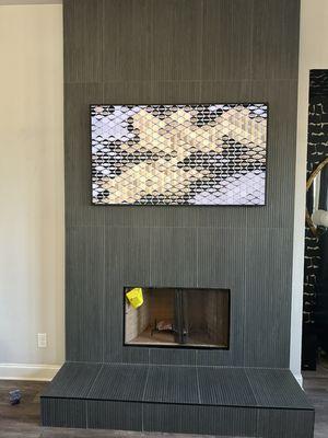 TV Installation(Tiled Wall)