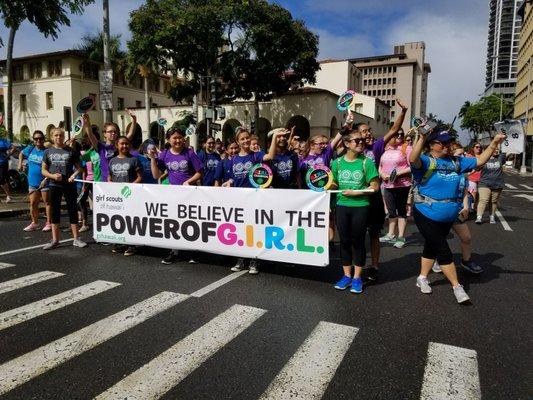 100th anniversary of Girl Scouts Hawaii! Sponsored in Hawaii 100 years ago by Queen Liliuokalani.