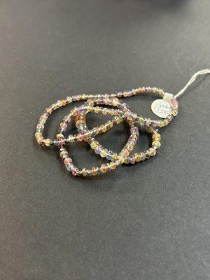 Multi color sapphire strand