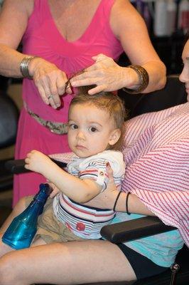 Grandson's 1st haircut!