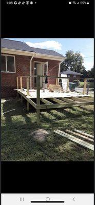 In the process of building porch