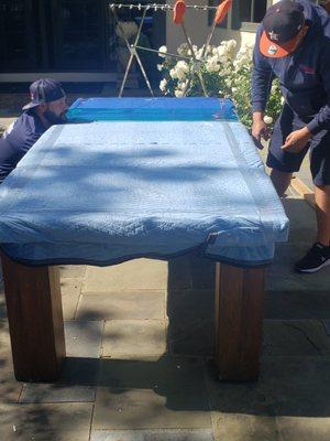 Moving a 800 pound table