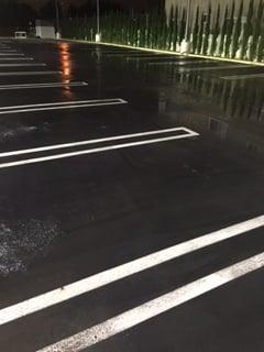 Parking lot pressure washer