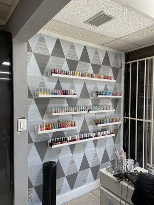 Nail polish area