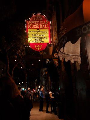 Outside SF Sketchfest event (Great American Music Hall)