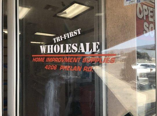 Tri-First Wholesale. We sell Home Improvement Supplies 20-80% less than our competitors.