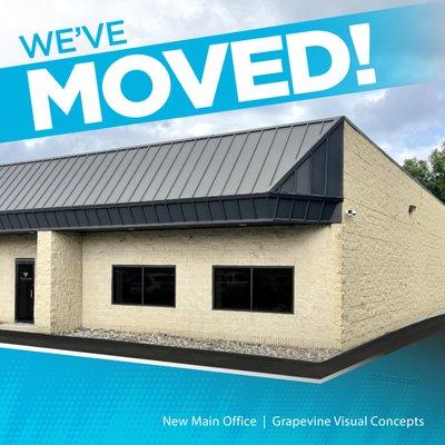 We've recently moved to a new office conveniently located next to our warehouse!