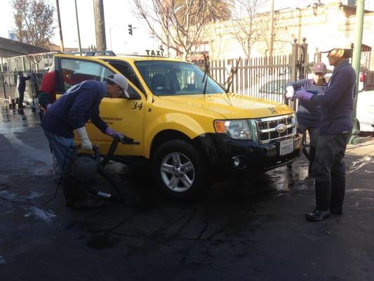 Yellow Taxi Service loves to keep our cabs looking brand new and clean for our customers.