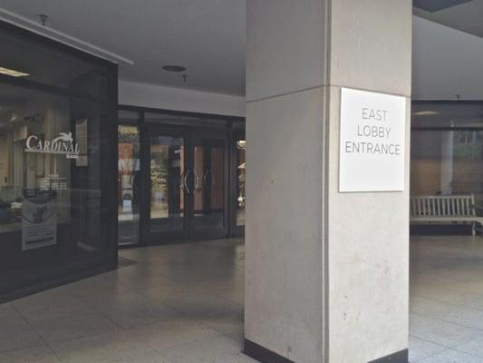 This entrance terrace for our Wisconsin Tower East faces Waverly St. in Bethesda, MD.