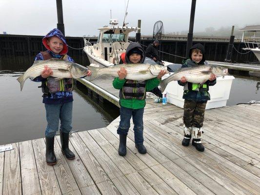 Jenna P Sportfishing Striped Bass Fishing striper fishing raritan bay NJ striped bass fluke fishing charter new jersey