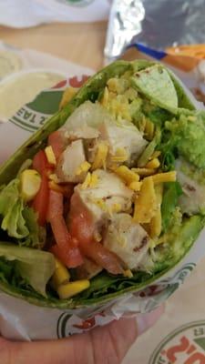 Southwestern salad wrap