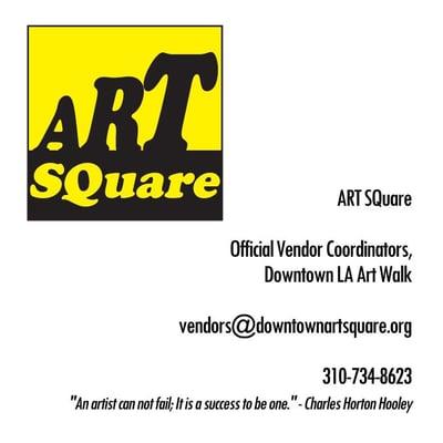 www.downtownartsquare.org Vendor Spaces at Downtown LA Art Walk