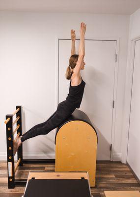 Swan on the Pilates Barrel