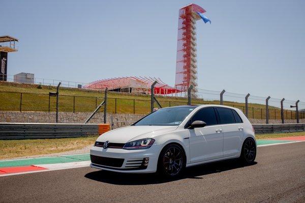 My VW after the clutch job on COTA