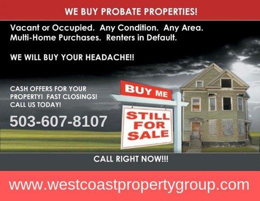 We Buy Houses In Probate