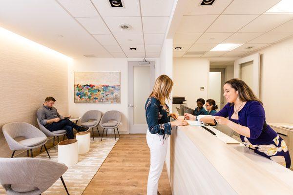 Reception area at Pelvic Rehabilitation Medicine - Office of Dr Allyson Shrikhande