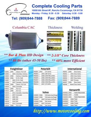 Bar & Plate Super Duty Design Charge Air Cooler