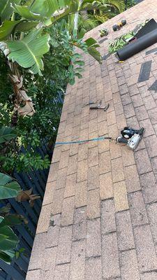 Dry in roof repair