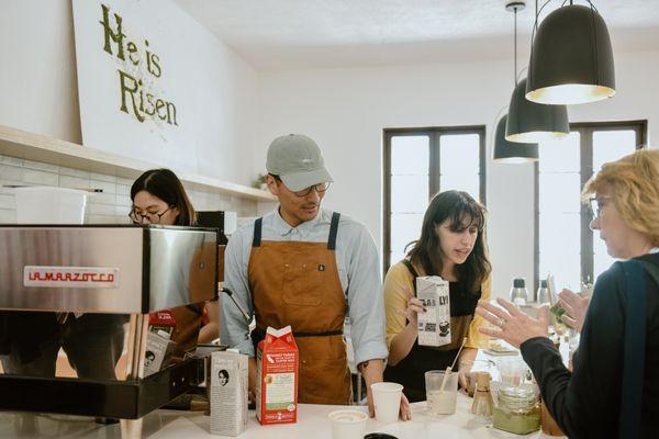 Our Coffee Bar in the Gallery