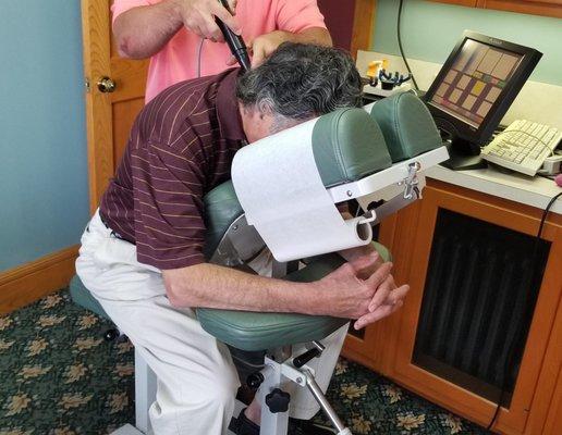 Pro-Adjuster technology at Bergen Family Chiropractic Center in Hackensack, NJ