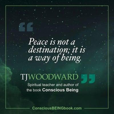 Quote from TJ Woodward's book, Conscious BEING: Awakening to Your True Nature.