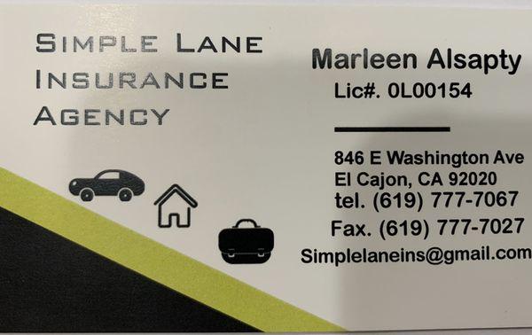 Simple Lane Insurance Agency is here to protect you and you valuable assets.