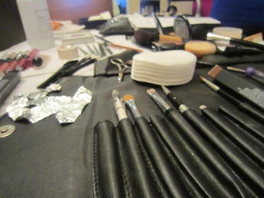 Jennifer is organized & flawless with tools & products she uses... everything is laid out orderly for efficient application!