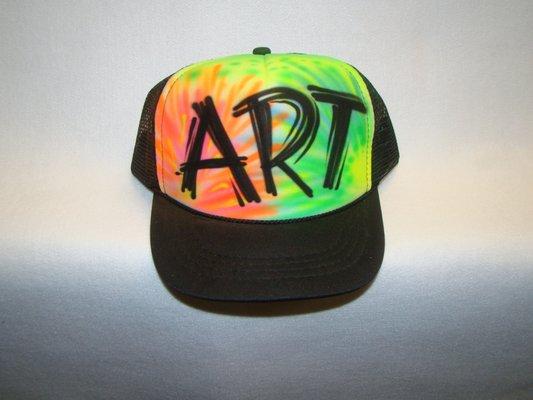 Airbrushed Glow in the Dark Trucker Hat