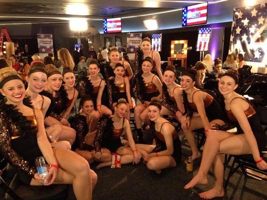 Waiting to perform on America's Got Talent! 2014