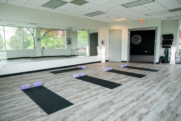 Our mind & body studio hosts daily yoga classes