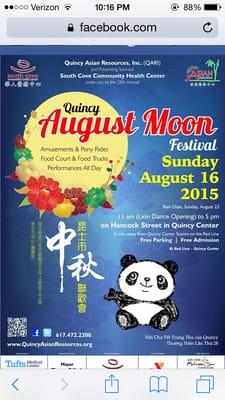 Quincy August Moon Festival