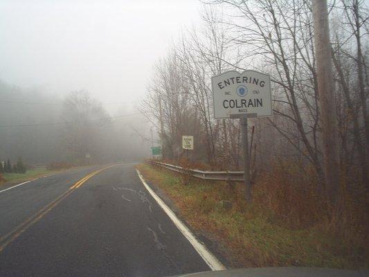 Entering Colrain.