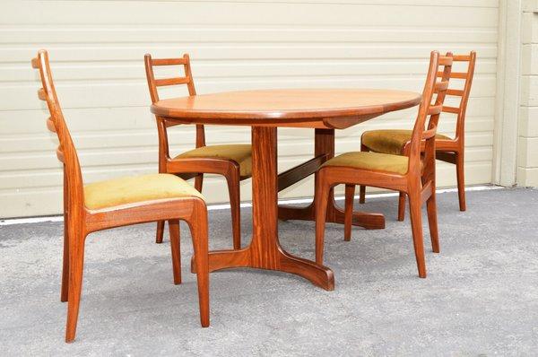 Mid-Century G Plan Whale Tail  Table & Chairs