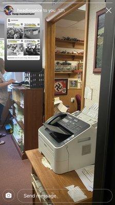 Framed Nazi swastika in their office. DO NOT SUPPORT RACISTS