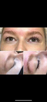 Lash lift and eyebrow lamination