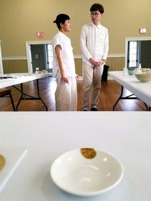 Kintsugi teachers Azu & Chris at MILL HILL COMMUNITY ARTS CENTER in Macon, Georgia.