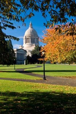 The capitol campus in autumn.