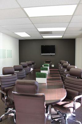 Conference Room- this is only one of our FOUR meeting rooms available to rent by the hour.