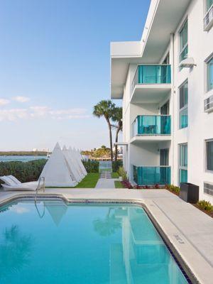 Enjoy the Miami weather all year round in our pool