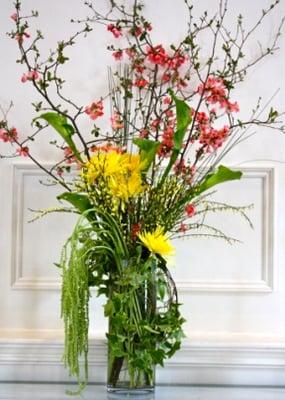 Church altar arrangement.