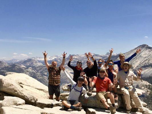 on the way to Half Dome with Clouds Rest in the background with the OAC