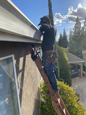 New gutters , gutter guards and repairs -- we do them all!