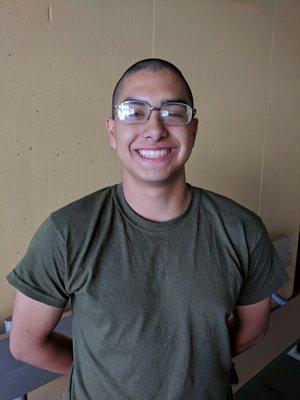 PFC Garcia, Happy as he could be!