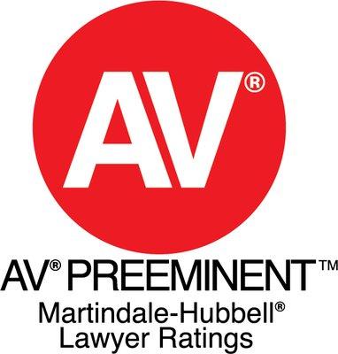 We are proud to be the recipient of an "AV" rating, the highest rating by Martindale-Hubbell