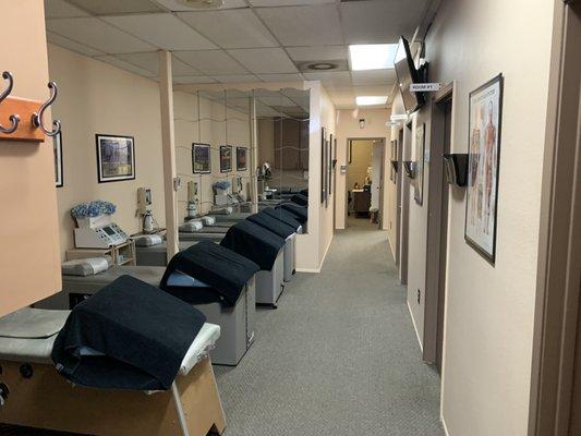 Traction Tables in main treatment room