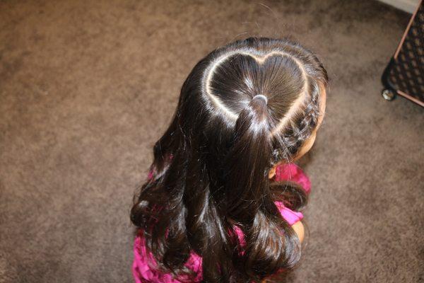 Heart hairstyle