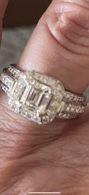 Sensational new setting for my emerald cut stone!!!