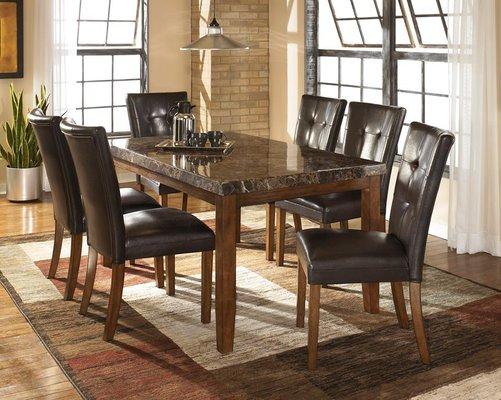 4 chair and 6 chair dining rooms