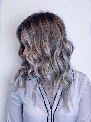 Cool balayage making us ready for summer!